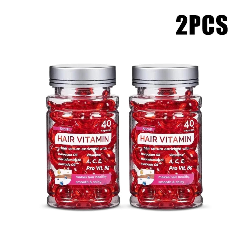 Argan Vitamin Oil Capsules – Split End & Damage Repair (40 Ct)