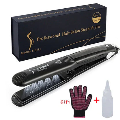 PROFESSIONAL STEAM HAIR STRAIGHTENER