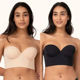 strapless push up bra