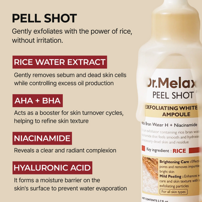 Peel Shot Glow White Rice Ampoule
