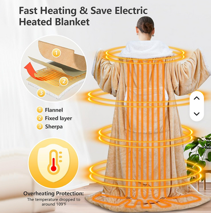 CozyCharge™ Wearable Heated Blanket