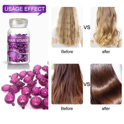 Hair Repair Oil Capsules with Keratin