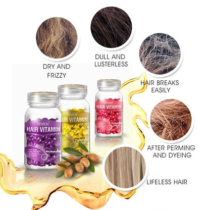 Hair Repair Oil Capsules with Keratin