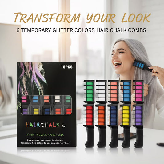 Temporary hair color comb