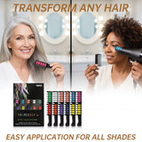 Temporary hair color comb