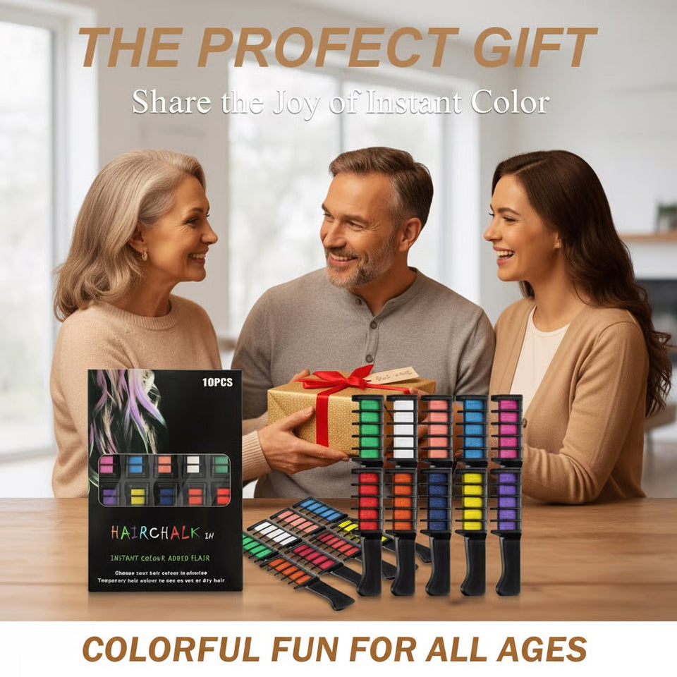 Temporary hair color comb