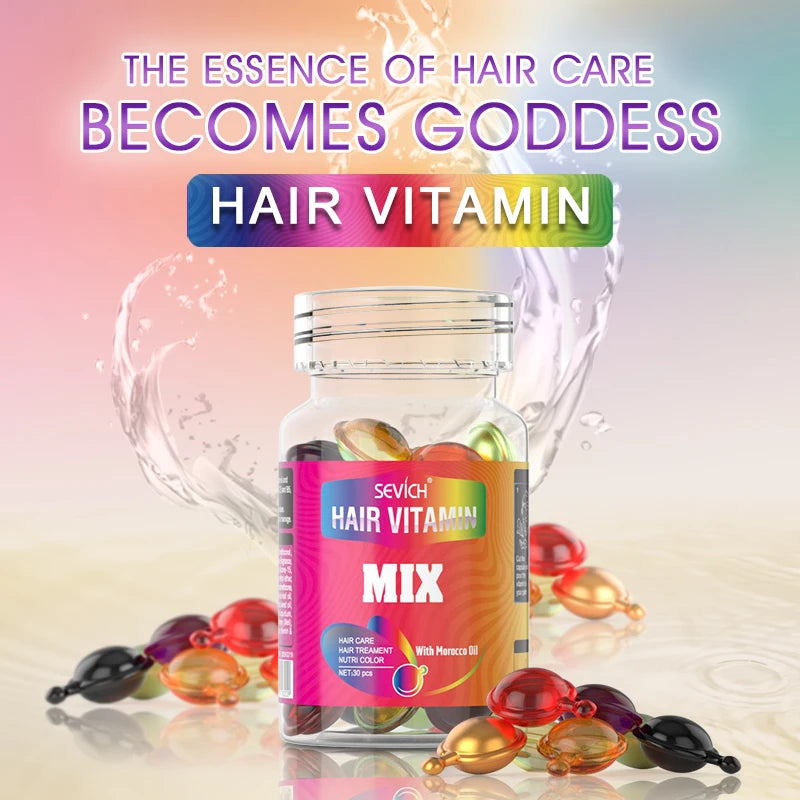 Hair Repair Oil Capsules with Keratin
