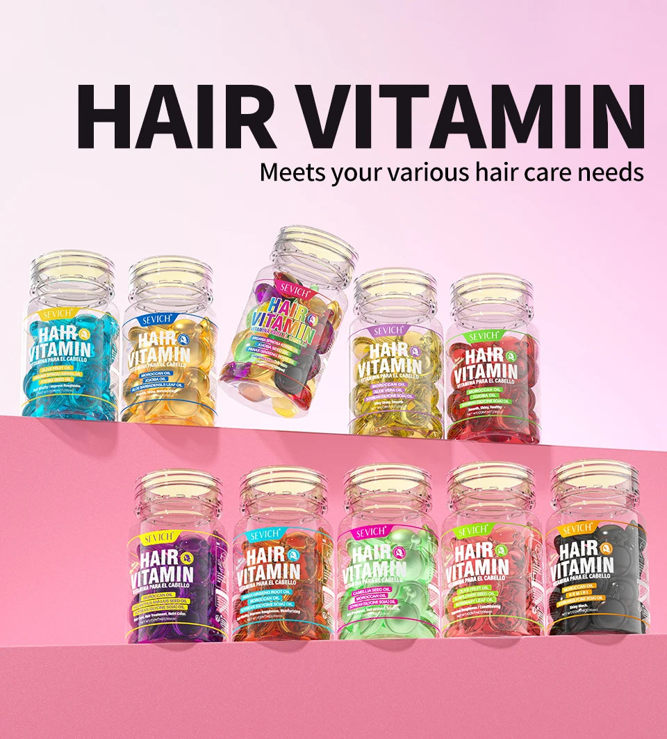 Hair Repair Oil Capsules with Keratin