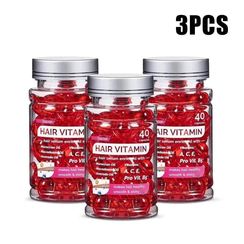 Argan Vitamin Oil Capsules – Split End & Damage Repair (40 Ct)