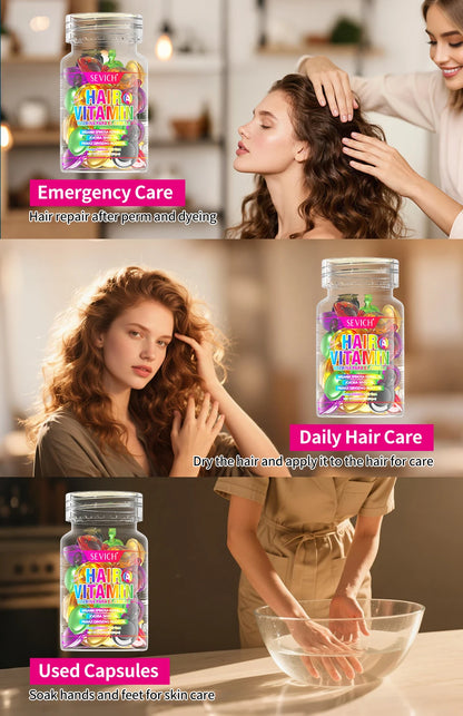 Hair Repair Oil Capsules with Keratin