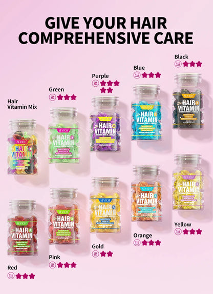 Hair Repair Oil Capsules with Keratin