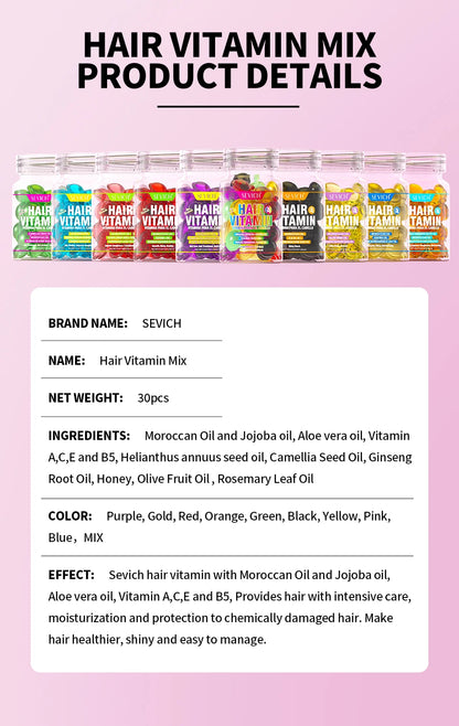 Hair Repair Oil Capsules with Keratin