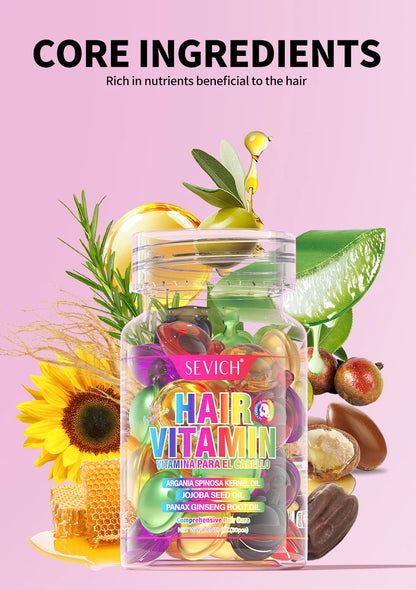 Hair Repair Oil Capsules with Keratin
