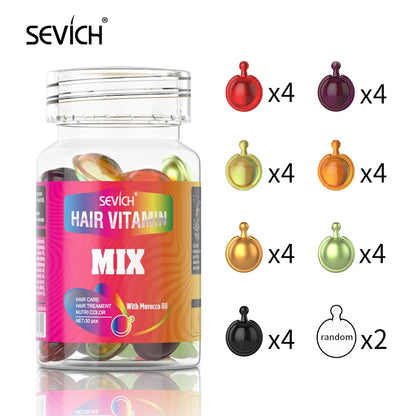Hair Repair Oil Capsules with Keratin