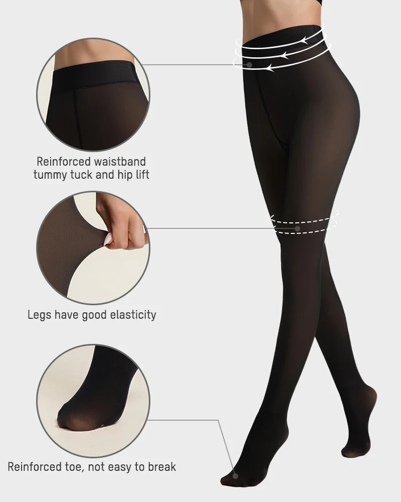 Translucent Fleece Lined Tights
