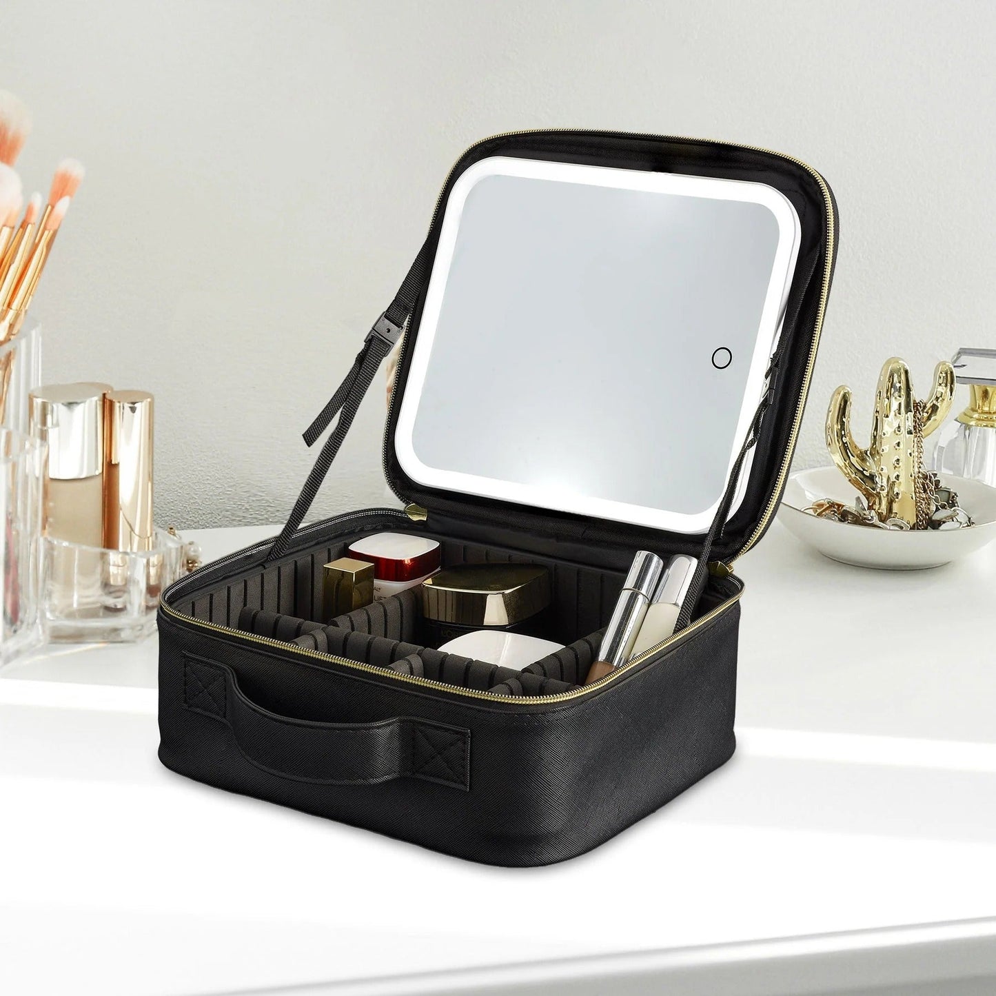 GoBe™ LED Makeup Bag with Lighted Mirror